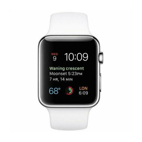 GETIT.QA- Qatar’s Best Online Shopping Website offers APPLE WATCH SPORT MJ3V2 42MM STAINLESS STEEL CASE WHITE SPORT BAND at the lowest price in Qatar. Free Shipping & COD Available!