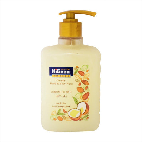 GETIT.QA- Qatar’s Best Online Shopping Website offers HI GEEN ANTISEPTIC CREAMY HAND & BODY WASH ALMOND FLOWER 500ML at the lowest price in Qatar. Free Shipping & COD Available!