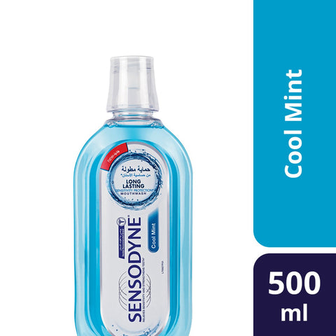 GETIT.QA- Qatar’s Best Online Shopping Website offers SENSODYNE MOUTH WASH COOL MINT 500 ML at the lowest price in Qatar. Free Shipping & COD Available!