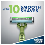 GETIT.QA- Qatar’s Best Online Shopping Website offers GILLETTE BLUE3 SENSITIVE CARE MENÂ€™S DISPOSABLE RAZORS 3 PCS at the lowest price in Qatar. Free Shipping & COD Available!