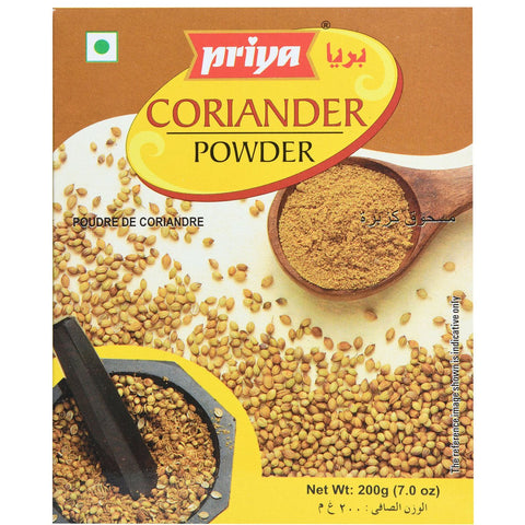 GETIT.QA- Qatar’s Best Online Shopping Website offers PRIYA CORIANDER POWDER 200 G at the lowest price in Qatar. Free Shipping & COD Available!