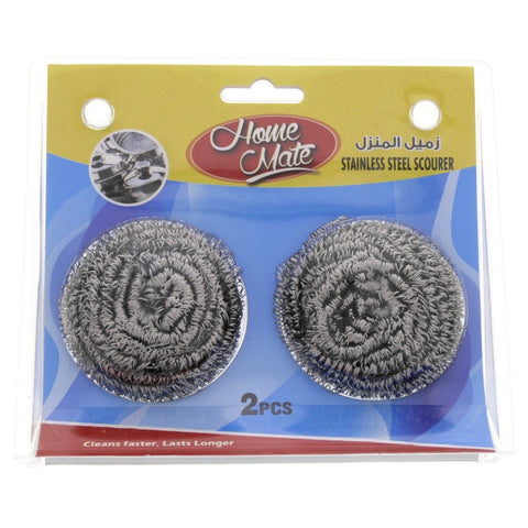 GETIT.QA- Qatar’s Best Online Shopping Website offers HOME MATE STAINLESS STEEL SCOURER 2 PCS
 at the lowest price in Qatar. Free Shipping & COD Available!