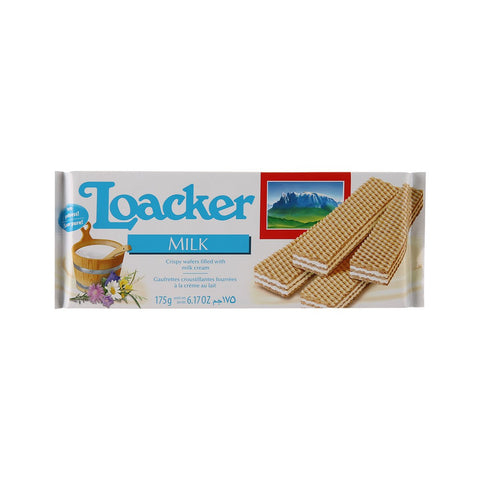 GETIT.QA- Qatar’s Best Online Shopping Website offers LOACKER MILK CRISPY WAFERS FILLED WITH MILK CREAM 175G at the lowest price in Qatar. Free Shipping & COD Available!