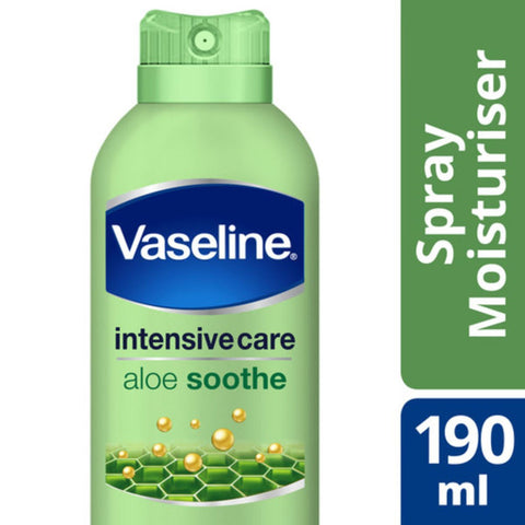 GETIT.QA- Qatar’s Best Online Shopping Website offers VASELINE BODY SPRAY ALOE SOOTHE 190 G at the lowest price in Qatar. Free Shipping & COD Available!