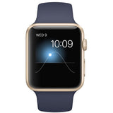 GETIT.QA- Qatar’s Best Online Shopping Website offers APPLE WATCH SPORT MLC72 42MM GOLD ALUMINUM CASE WITH MIDNIGHT BLUE SPORT BAND at the lowest price in Qatar. Free Shipping & COD Available!