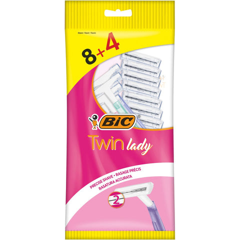 GETIT.QA- Qatar’s Best Online Shopping Website offers BIC TWIN LADY DISPOSABLE RAZOR 12 PCS at the lowest price in Qatar. Free Shipping & COD Available!