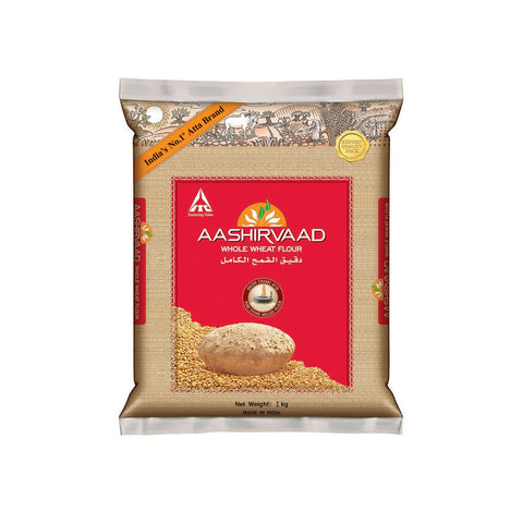 GETIT.QA- Qatar’s Best Online Shopping Website offers AASHIRVAAD WHOLE WHEAT FLOUR SHUDH CHAKKI ATTA-- 1 KG at the lowest price in Qatar. Free Shipping & COD Available!