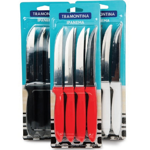 GETIT.QA- Qatar’s Best Online Shopping Website offers TRAMONTINA KNIFE SET 12PC ASSORTED COLOR at the lowest price in Qatar. Free Shipping & COD Available!