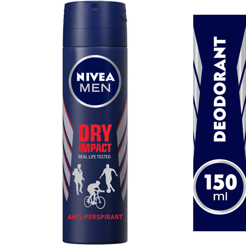 GETIT.QA- Qatar’s Best Online Shopping Website offers NIVEA MEN DRY IMPACT PLUS DEODORANT 150 ML at the lowest price in Qatar. Free Shipping & COD Available!