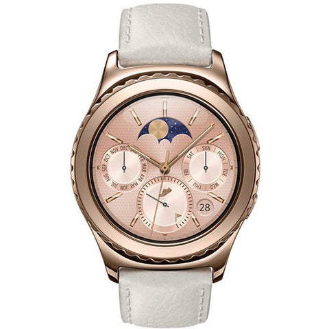 GETIT.QA- Qatar’s Best Online Shopping Website offers SAMSUNG GEAR S2 CLASSIC 18K ROSE GOLD PLATED R7320Z at the lowest price in Qatar. Free Shipping & COD Available!