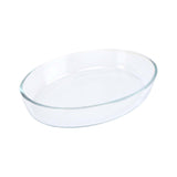 GETIT.QA- Qatar’s Best Online Shopping Website offers CHEFLINE HSAP24L BOROSILICATE GLASS OVAL BAKING DISH-- 2.4 LITRE-- TRANSPARENT at the lowest price in Qatar. Free Shipping & COD Available!