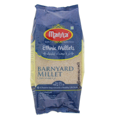 GETIT.QA- Qatar’s Best Online Shopping Website offers MANNA BARNYARD MILLET 500 G at the lowest price in Qatar. Free Shipping & COD Available!