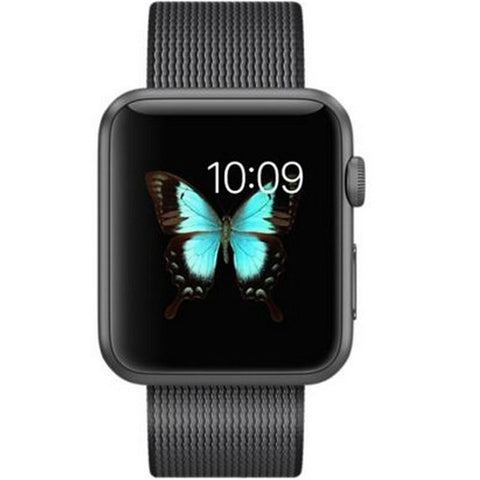 GETIT.QA- Qatar’s Best Online Shopping Website offers APPLE WATCH SPORT MMFR2 42MM SPACE GREY ALUMINUM CASE WITH BLACK WOVEN NYLON BAND at the lowest price in Qatar. Free Shipping & COD Available!