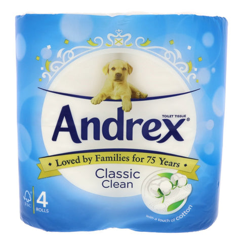 GETIT.QA- Qatar’s Best Online Shopping Website offers ANDREX CLASSIC CLEAN TISSUE ROLL 4 PCS at the lowest price in Qatar. Free Shipping & COD Available!