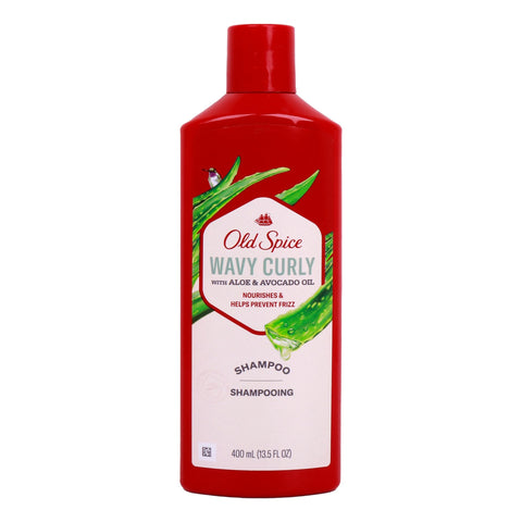 GETIT.QA- Qatar’s Best Online Shopping Website offers Old Spice Wavy Curly with Aloe & Avocado Oil Shampoo 400 ml at the lowest price in Qatar. Free Shipping & COD Available!