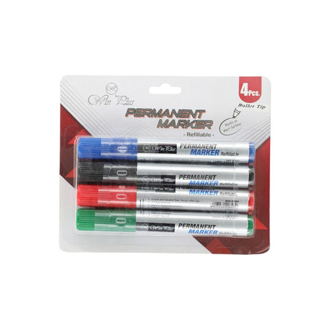 GETIT.QA- Qatar’s Best Online Shopping Website offers WIN PLUS PERMANENT MARKER CHISEL, 4PCS at the lowest price in Qatar. Free Shipping & COD Available!