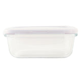 GETIT.QA- Qatar’s Best Online Shopping Website offers LOCK & LOCK RECTANGULAR GLASS CONTAINER WITH LID-- 380 ML-- CLEAR-- HLLG422 at the lowest price in Qatar. Free Shipping & COD Available!