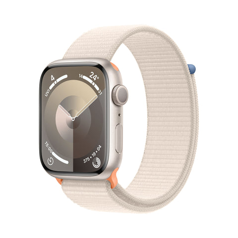 GETIT.QA- Qatar’s Best Online Shopping Website offers APPLE WATCH SERIES 9 GPS, STARLIGHT ALUMINIUM CASE WITH STARLIGHT SPORT LOOP, 41 MM, M/L, MR8V3QA/A at the lowest price in Qatar. Free Shipping & COD Available!