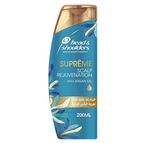 GETIT.QA- Qatar’s Best Online Shopping Website offers HEAD & SHOULDERS SUPREME ANTI-DANDRUFF SHAMPOO WITH ARGAN OIL FOR DRY SCALP REJUVENATION 200 ML at the lowest price in Qatar. Free Shipping & COD Available!