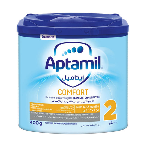 GETIT.QA- Qatar’s Best Online Shopping Website offers APTAMIL COMFORT STAGE 2 FORMULA MILK POWDER FOR BABY AND INFANT 400 G at the lowest price in Qatar. Free Shipping & COD Available!