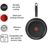 GETIT.QA- Qatar’s Best Online Shopping Website offers TEFAL DARK STONE COOKWARE SET 11 PCS-- B4915B85 at the lowest price in Qatar. Free Shipping & COD Available!