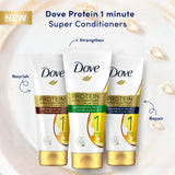 GETIT.QA- Qatar’s Best Online Shopping Website offers DOVE PROTEIN SUPER CONDITIONER CERAMIDE STRENGTH IN 1 MINUTE 180 ML at the lowest price in Qatar. Free Shipping & COD Available!