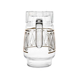 GETIT.QA- Qatar’s Best Online Shopping Website offers CRYSTAL DROPS GLASS WATER JUG-- GOLDEN DESIGN-- P13005-M4 at the lowest price in Qatar. Free Shipping & COD Available!