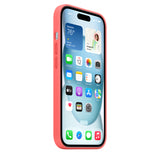 GETIT.QA- Qatar’s Best Online Shopping Website offers APPLE IPHONE 15 SILICONE CASE WITH MAGSAFE, GUAVA, MT0V3ZM/A at the lowest price in Qatar. Free Shipping & COD Available!