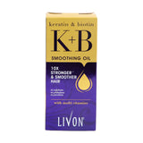 GETIT.QA- Qatar’s Best Online Shopping Website offers LIVON KERATIN & BIOTIN SMOOTHING OIL 100 ML at the lowest price in Qatar. Free Shipping & COD Available!