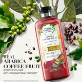 GETIT.QA- Qatar’s Best Online Shopping Website offers HERBAL ESSENCES BIO: RENEW VOLUME ARABICA COFFEE FRUIT SHAMPOO 400 ML at the lowest price in Qatar. Free Shipping & COD Available!