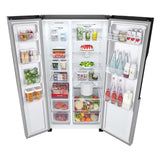 GETIT.QA- Qatar’s Best Online Shopping Website offers LG 509 L SIDE BY SIDE REFRIGERATOR, SILVER, GRFB587PQAM at the lowest price in Qatar. Free Shipping & COD Available!