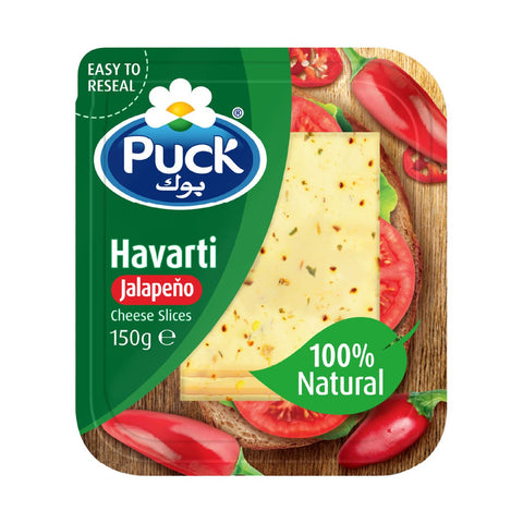 GETIT.QA- Qatar’s Best Online Shopping Website offers PUCK HAVARTI JALAPENO NATURAL CHEESE SLICES 150 G at the lowest price in Qatar. Free Shipping & COD Available!