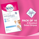 GETIT.QA- Qatar’s Best Online Shopping Website offers VEET PURE UNDERARM WAX STRIPS SENSITIVE 16 PCS at the lowest price in Qatar. Free Shipping & COD Available!