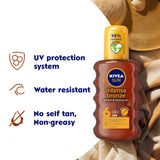 GETIT.QA- Qatar’s Best Online Shopping Website offers NIVEA INTENSE BRONZE TANNING SUN SPRAY SPF6 200 ML at the lowest price in Qatar. Free Shipping & COD Available!