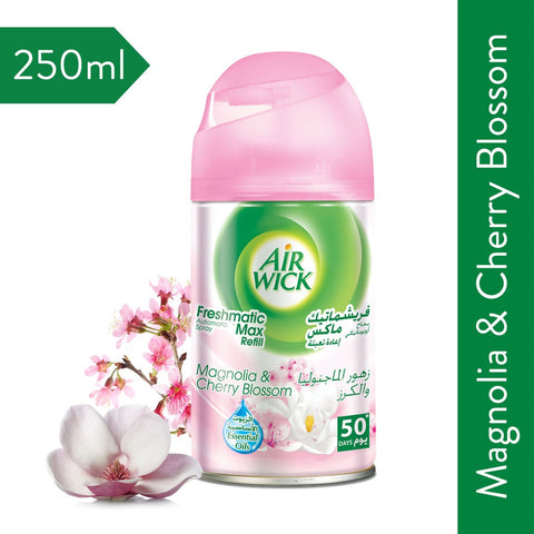 GETIT.QA- Qatar’s Best Online Shopping Website offers AIRWICK FRESHMATIC AUTOSPRAY REFILL MAGNOLIA AND CHERRY BLOSSOM 250 ML at the lowest price in Qatar. Free Shipping & COD Available!