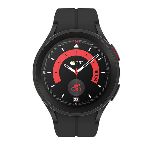 GETIT.QA- Qatar’s Best Online Shopping Website offers SAMSUNG GALAXY WATCH 5 PRO 45MM SM-R920NZKAMEA,BLACK TITANIUM at the lowest price in Qatar. Free Shipping & COD Available!