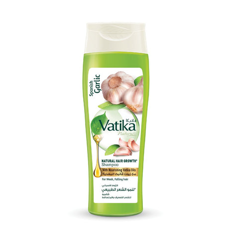 GETIT.QA- Qatar’s Best Online Shopping Website offers VATIKA NATURALS SPANISH GARLIC NATURAL HAIR GROWTH SHAMPOO FOR WEAK FALLING HAIR 400 ML at the lowest price in Qatar. Free Shipping & COD Available!