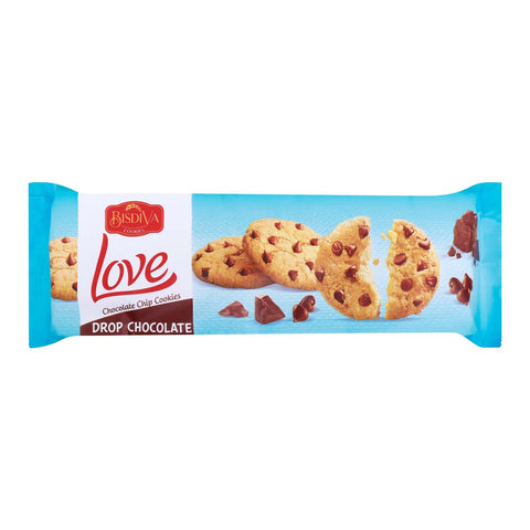 GETIT.QA- Qatar’s Best Online Shopping Website offers BISDIVA LOVE CHOCOLATE CHIP COOKIES 150 G at the lowest price in Qatar. Free Shipping & COD Available!