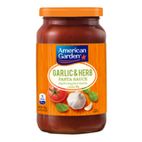 GETIT.QA- Qatar’s Best Online Shopping Website offers AMERICAN GARDEN GARLIC & HERB PASTA SAUCE 397 G at the lowest price in Qatar. Free Shipping & COD Available!