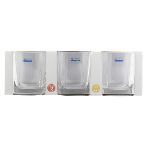 GETIT.QA- Qatar’s Best Online Shopping Website offers UNION GLASS SHORT TUMBLER UG-361 3PCS at the lowest price in Qatar. Free Shipping & COD Available!