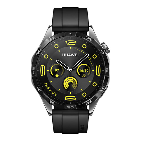 GETIT.QA- Qatar’s Best Online Shopping Website offers HUAWEI SMART WATCH GT 4, 46 MM, BLACK FLUORORUBBER STRAP, PHOINIX-B19F at the lowest price in Qatar. Free Shipping & COD Available!