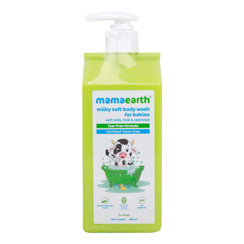 GETIT.QA- Qatar’s Best Online Shopping Website offers MAMAEARTH BODY WASH MILKY SOFT-- 400 ML at the lowest price in Qatar. Free Shipping & COD Available!