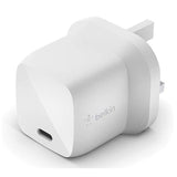 GETIT.QA- Qatar’s Best Online Shopping Website offers BELKIN USB-C PD GAN WALL CHARGER, 30 W, WCH001MY at the lowest price in Qatar. Free Shipping & COD Available!