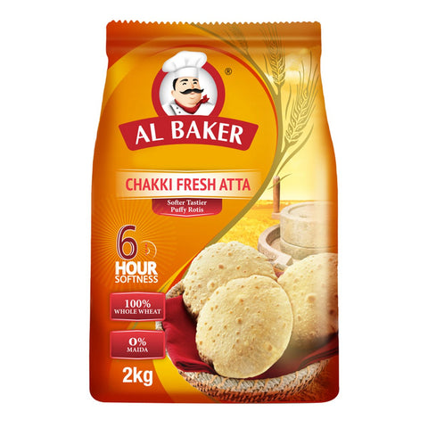 GETIT.QA- Qatar’s Best Online Shopping Website offers AL BAKER CHAKKI FRESH ATTA 2 KG at the lowest price in Qatar. Free Shipping & COD Available!