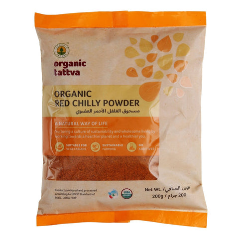 GETIT.QA- Qatar’s Best Online Shopping Website offers ORGANIC TATTVA ORGANIC RED CHILLI POWDER 200 G at the lowest price in Qatar. Free Shipping & COD Available!