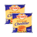 GETIT.QA- Qatar’s Best Online Shopping Website offers PRESIDENT BURGER CHEDDAR SLICE CHEESE VALUE PACK 2 X 200 G at the lowest price in Qatar. Free Shipping & COD Available!