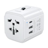 GETIT.QA- Qatar’s Best Online Shopping Website offers AUKEY UNIVERSAL TRAVEL ADAPTER WITH USB-C AND USB-A PORTS, WHITE, PA-TA01 at the lowest price in Qatar. Free Shipping & COD Available!