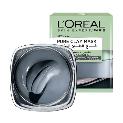 GETIT.QA- Qatar’s Best Online Shopping Website offers L'OREAL PARIS SKIN CARE PURE CLAY BLACK MASK DETOXIFIES & CLARIFIES 50 ML at the lowest price in Qatar. Free Shipping & COD Available!