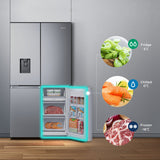 GETIT.QA- Qatar’s Best Online Shopping Website offers HISENSE FOUR DOOR FRENCH REFRIGERATOR, 579L, SILVER, RQ749N4ASU at the lowest price in Qatar. Free Shipping & COD Available!