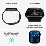 GETIT.QA- Qatar’s Best Online Shopping Website offers PRE-ORDER APPLE WATCH SERIES 10 GPS, 46 MM JET BLACK ALUMINIUM CASE WITH BLACK SPORT BAND - S/M at the lowest price in Qatar. Free Shipping & COD Available!